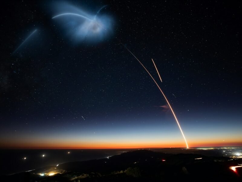 Stunning Aerial Photography Captures Ethereal Rocket Exhaust Phenomenon